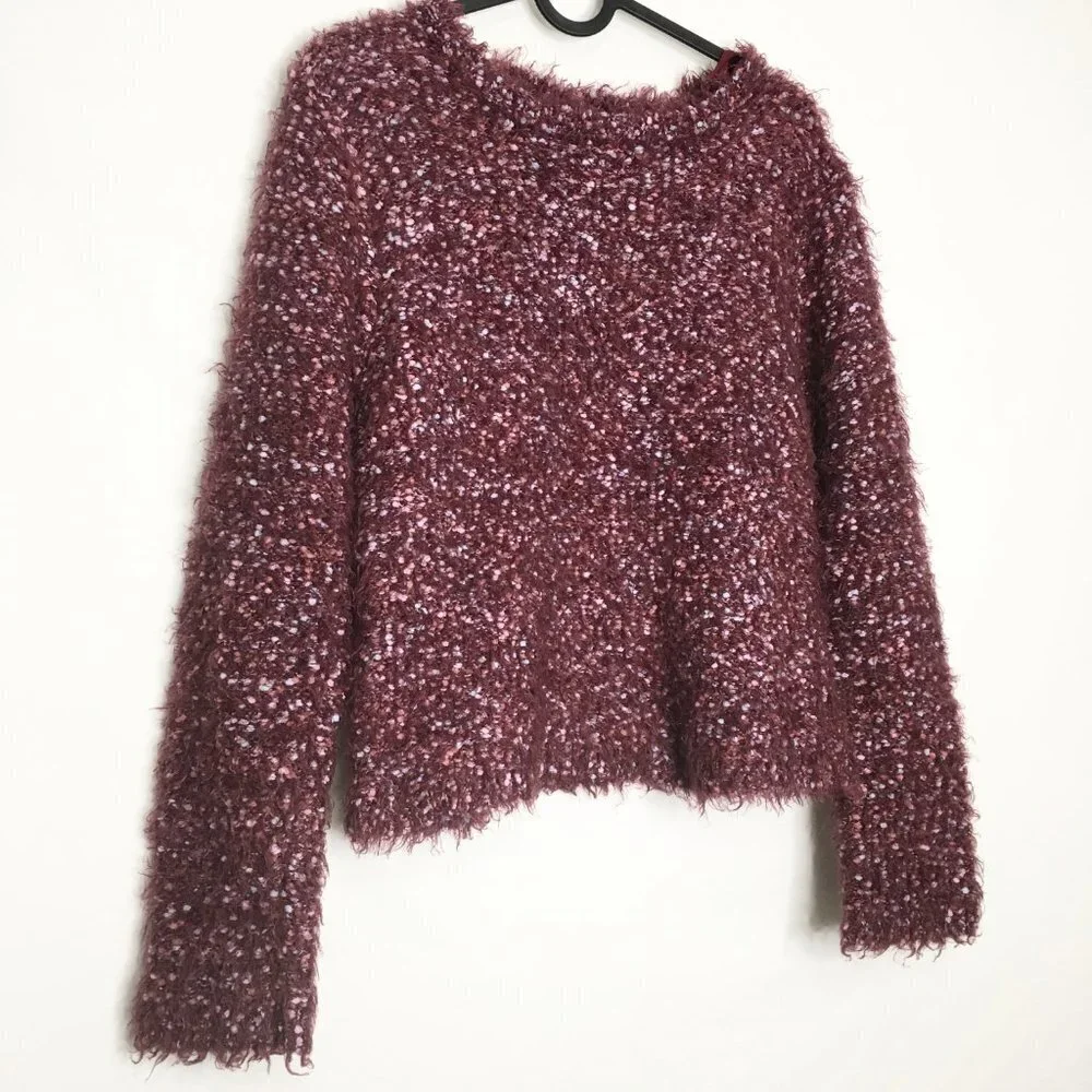 WILD FABLE Soft Eyelash Knit Multicolor Sweater S